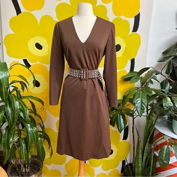 Vintage Handmade One of a Kind Beaded Rhinestone 3 Piece Belted Dress Jacket Set